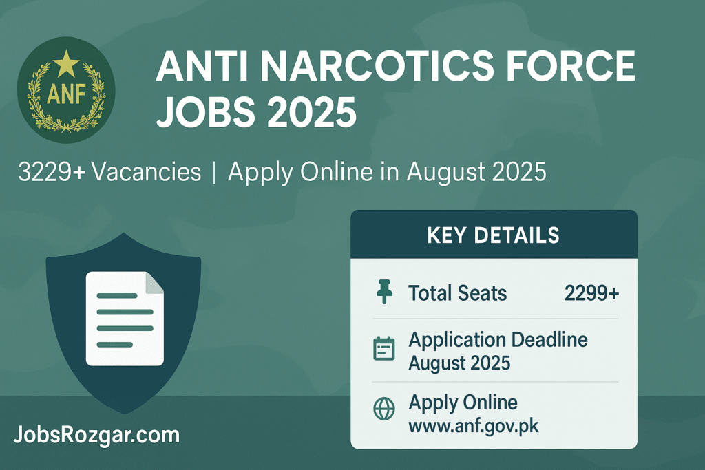 Anti Narcotics Force Jobs