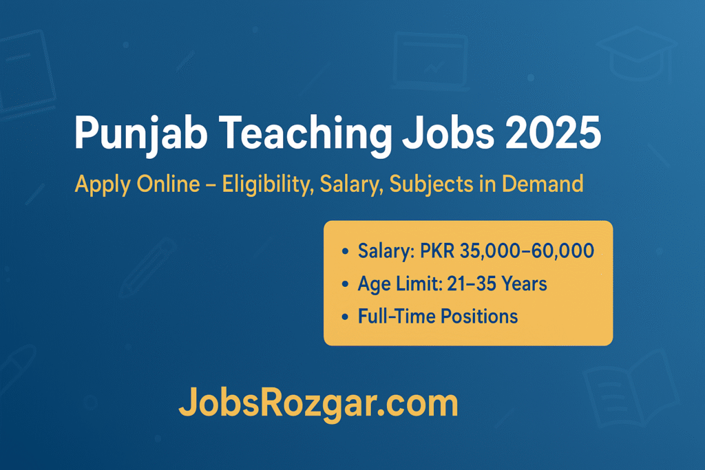 Punjab Teaching Jobs 2025