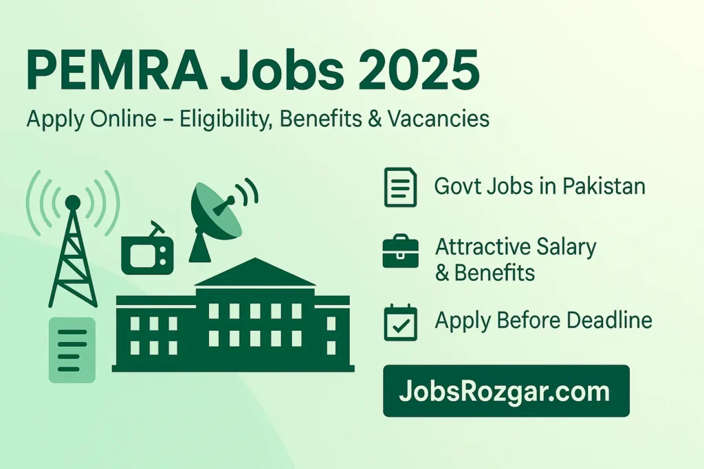 PEMRA Jobs 2025