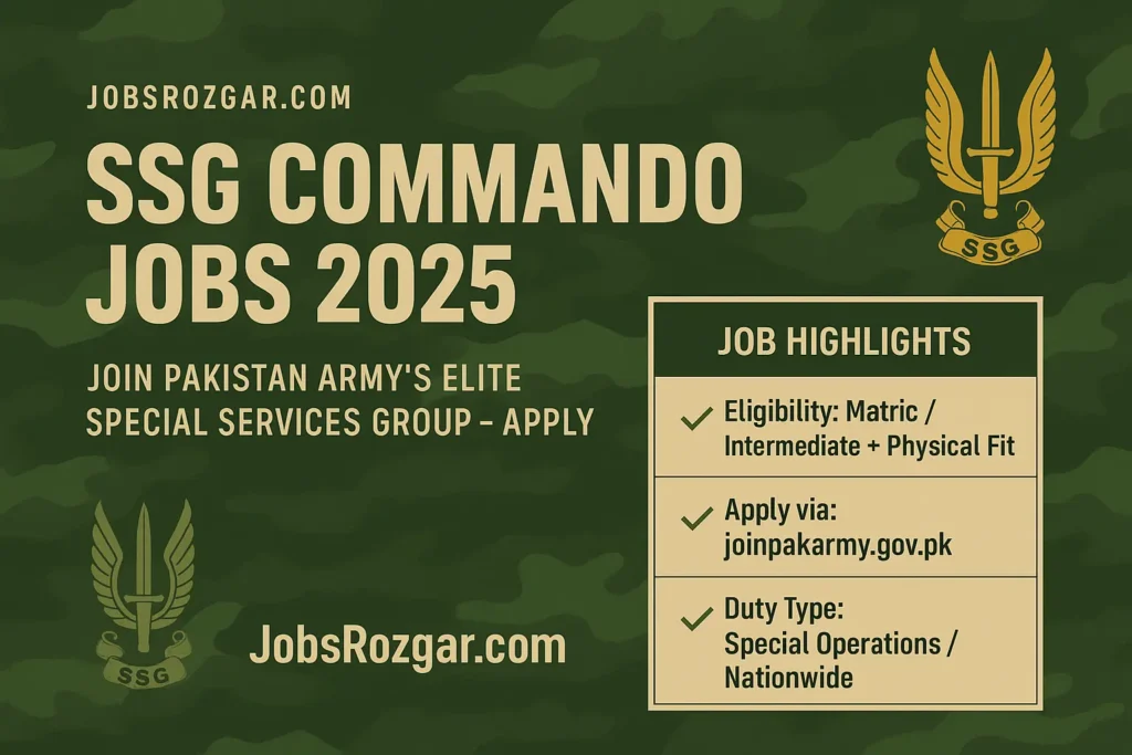 SSG Commando Jobs